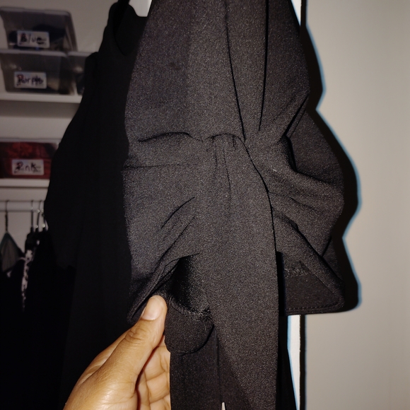 Calvin Klein Sophisticated Black Short Sleeve Dress 18W Plus Size - Picture 3 of 8